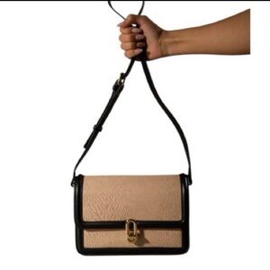 Chic Black and Tan Crossbody Bag